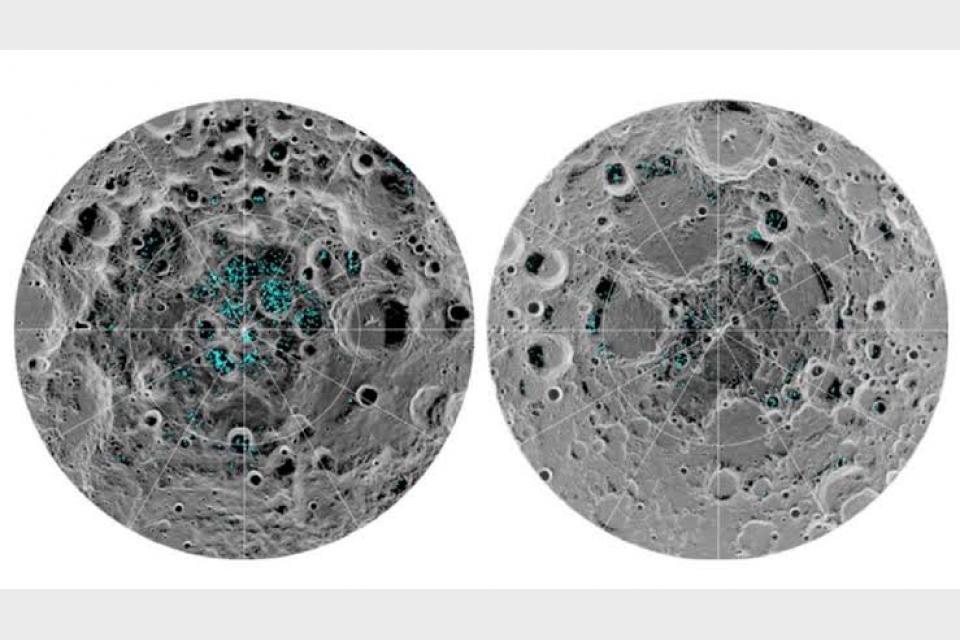 Ice at the moon’s poles might have come from ancient volcanoes